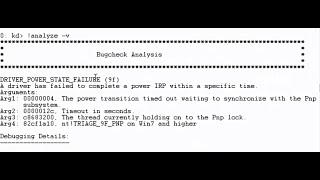 Bugcheck Analysis  What is DRIVERPOWERSTATEFAILURE [upl. by Hsatan]