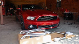 FULL EXHUAST ARRIVED Longtube Headers Install on my 2014 Mustang 37 BBK [upl. by Moe]