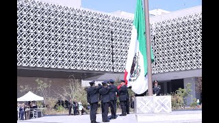 Ceremonia de Izamiento de Bandera por motivo del quotDía de la Banderaquot [upl. by Hoagland]