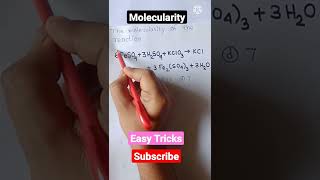 easy tricks to find molecularity of a chemical reaction।shortsmolecularityyoutubeshorts [upl. by Keifer]