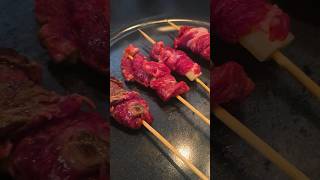 Les brochettes au bœuf fromage  recette elchapo food bouffe cuisine shortvideo fyp yt 1 [upl. by Garvy307]