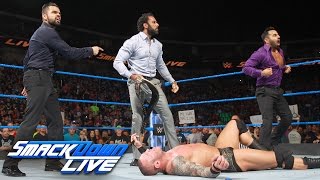 Jinder Mahal steals the WWE Championship from Randy Orton SmackDown LIVE April 25 2017 [upl. by Naejamron448]