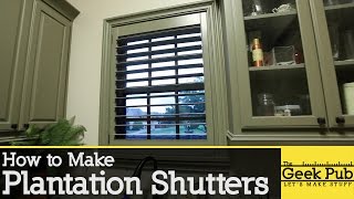 How to make Plantation Shutters [upl. by Anna-Diane]