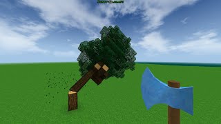 Survivalcraft 2  Immersive Tree Felling Mod with Animation and Sound Effects [upl. by Healy]