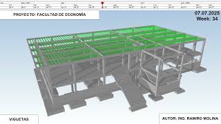 DISEÑO ESTRUCTURAL EN REVIT FACULTAD DE ECONOMIA [upl. by Enaelem]