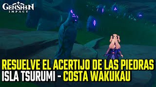 Resuelve el acertijo de las piedras ｜ Octava del maushiro ｜ Inazuma ｜ Genshin Impact [upl. by Atelokin798]