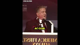 Sylvester Stallone Brings Down The House Introducing President Elect Donald Trump At AFPI Event [upl. by Teiluj]