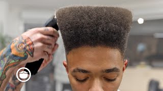 80s Throwback Flat Top Haircut [upl. by Diva836]