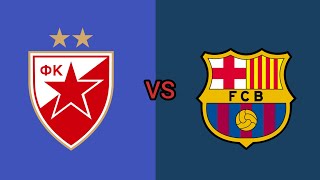 Red Star Belgrade U19 vs Barcelona U19 live match football score [upl. by Cooperman700]