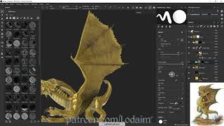 Bronze Dragon Wyrmling Timelapse [upl. by Keenan]