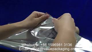 TLEN751 Compostable biodegradable multilayer foil CelluloseMetallized CellulosePLAPBAT film [upl. by Kinnie437]