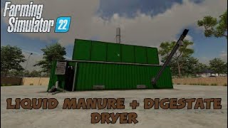 FS22 New Mod console Liquid Manure And Digestate Drying  Mods in the spotlights 97 [upl. by Erdied900]