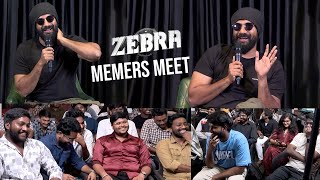 Satya Dev Interaction With Memers About Zebra Movie  Manastars [upl. by Atilrac]