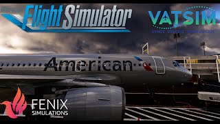 MSFS Fenix A319 flight on VATSIM [upl. by Forras311]