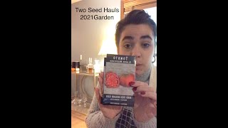 Huge Seed Haul 2021  MI Gardener Rare Seeds Territorial Seeds Johns Seeds Siskiyou Seeds [upl. by Ettenor216]