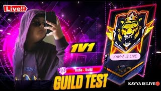 FREE FIRE LIVE 1V1 GUILD TEST freefirelivegameplay shortsfeed livestream facecam [upl. by Orvas]