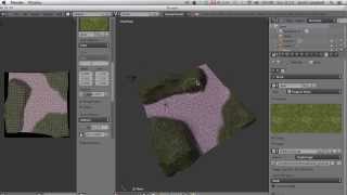 Blender Texture painting a terrain [upl. by Nlycaj199]