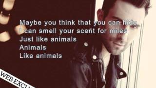 Animals with lyric  Maroon 5 Female version [upl. by Sset]