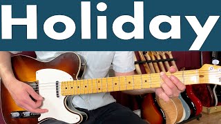 Madonna Holiday Guitar Lesson  Tutorial  TABS [upl. by Maxwell]