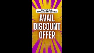 playschoolmanagementcoursediscountedoffer [upl. by Elane]