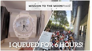 I QUEUED FOR THE MOONSWATCH MISSION TO THE MOONPHASE AT 4AM SINGAPORE  ION omega moonswatch [upl. by Lemaj]