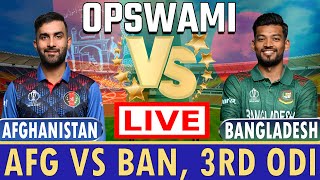 BAN VS AFG LIVE 3RD ODI  Live Cricket Match Today  Bangladesh vs Afghanistan LIVE Score [upl. by Edaj]