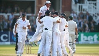 England win at Lords Investec Ashes highlights evening session of day four [upl. by Senaj]