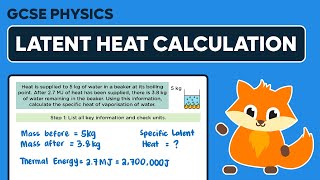 Specific Latent Heat Worked Example  GCSE Physics [upl. by Binky]