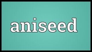 Aniseed Meaning [upl. by Ahtelrac127]