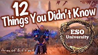 ESO  12 Things You Didn’t Know Because ESO Didn’t Tell You  Area of Effect [upl. by Nahtam]