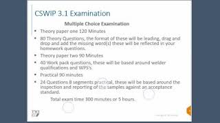 Cswip 31 welding inspector exam new pattern [upl. by Nolrah]