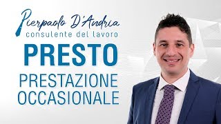 PRESTO  Le prestazioni occasionali [upl. by Jehoash250]