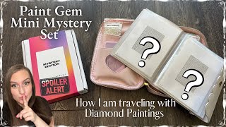 Paint Gem Mini’s Mystery Kit and Guide on Traveling with Diamond Paintings ✈️ [upl. by Ebocaj835]