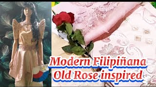 How to sew Filipiñana outfit filipiniana philippines [upl. by Tuppeny]