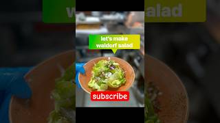 waldorf salad recipe  salad for food trial  vegetarian salad salad classic authentic [upl. by Hayikat254]