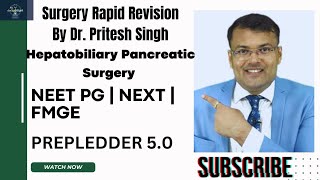 Hepatobiliary Pancreatic Surgery Surgery RR 50 📖📚 by Dr Pritesh Singh youtube neetpgpreperation [upl. by Florette]