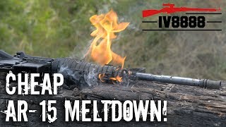 Cheap AR15 Meltdown [upl. by Annahsor]