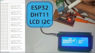 Tutorial DHT11 dan LCD I2C Menggunakan ESP32 [upl. by Caleb]