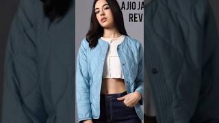 Ajio jacket reviewreview ajio jacket shortswinter fashion unboxing viral shorts [upl. by Iolande]