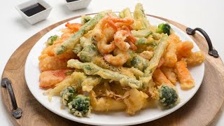 Receta de tempura de hortalizas y langostinos  Karlos Arguiñano [upl. by Iaj]