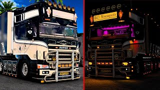 ETS2 Scania Lion 164L V8 Special Megamod MOD 148 [upl. by Eatnhoj]