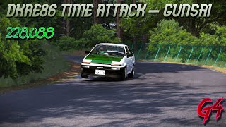 Assetto Corsa  Gunsai Time Attack  DK AE86 228088 [upl. by Akcinehs359]