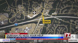 Durham PD seeking info on hitnrun crash [upl. by Eggett76]