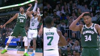 Giannis Accused Of DIRTY Foul On Jayson Tatum Jaylen Brown Calls Giannis a CHILD [upl. by Rupert]