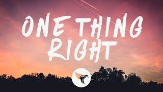 Marshmello amp Kane Brown  One Thing Right Lyrics [upl. by Anirtek]