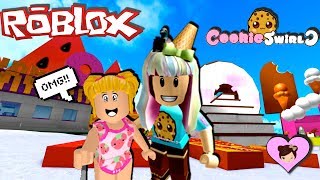 Goldie Meets Cookie Swirl C in Roblox Super Sweet Adventure [upl. by Retloc]