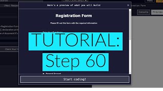 freeCodeCamp  Learn HTML Form Step 60 [upl. by Aniez]