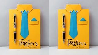 Teachers Day  diy teachers day card  handmade teachers day card  teachers day card making easy [upl. by Nolubez]