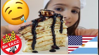 Impresionante Como hacer HOTCAKESTortitas Americanas  Receta de hotcakes sin TACC FACIL Y RAPIDO [upl. by Audwin]