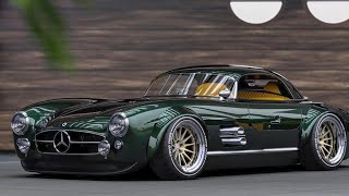 MercedesBenz 300SL Restomod by Jon Sibal Crazy luxury sports car FIRST LOOK Exterior [upl. by Mikahs]